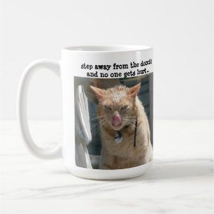 Grumpy Cat, step away from the doughnuts... Coffee Mug