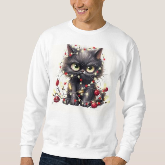 Grumpy Cat's Christmas Ruined Sweatshirt (Front)