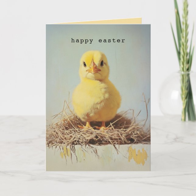 Grumpy Chick in Nest Invitation (Front)