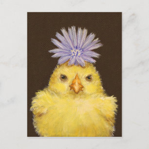 grumpy chicken (peep) postcard