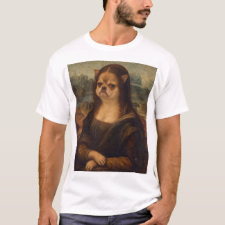 Grumpy Chihuahua Mona Lisa Renaissance Portrait T-Shirt