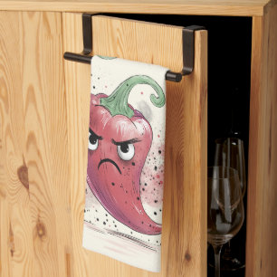 Grumpy Chilli Pepper Tea Towel