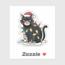 Grumpy Christmas Cat
