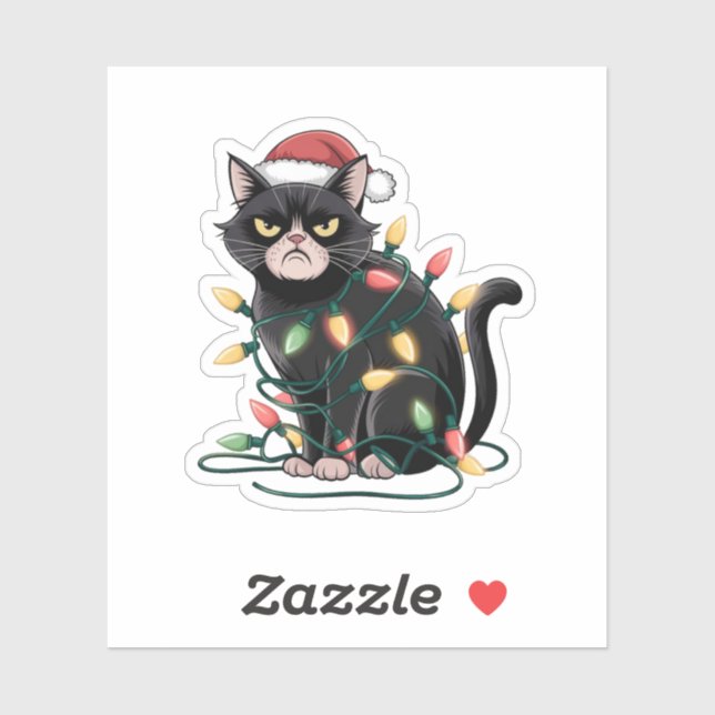 Grumpy Christmas Cat (Sheet)