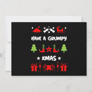 Grumpy Christmas Holiday Card