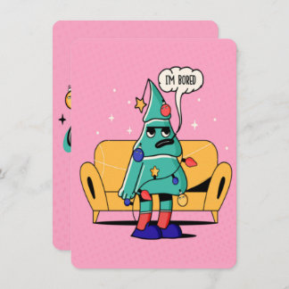 GRUMPY CHRISTMAS ILLUSTRATION DESIGN HOLIDAY CARD