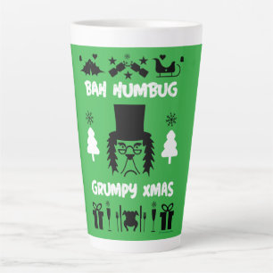 Grumpy Christmas  Latte Mug