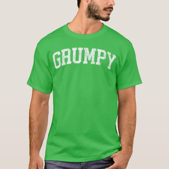 Grumpy Classic Bold Font Grumpy Birthday Gift retr T-Shirt (Front)