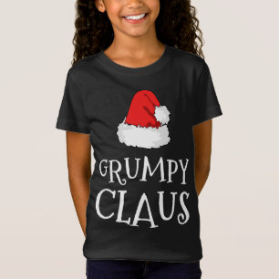 Grumpy Claus Christmas Hat Family Group Matching P T-Shirt
