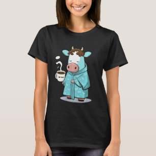 Grumpy Cow Coffee Lover on Coffee Cattle T-Shirt