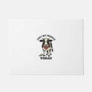 Grumpy Cow Valentine Moody Farm Humor Shirt Doormat