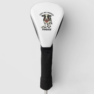 Grumpy Cow Valentine Moody Farm Humour Shirt Golf Head Cover