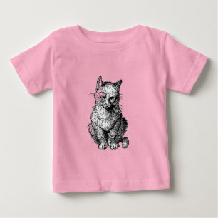 Grumpy Cute cat  animal baby shirt