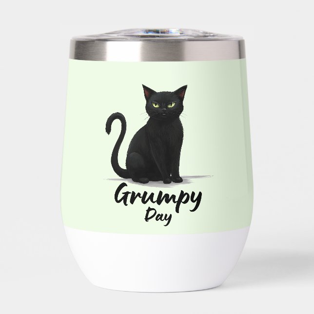 Grumpy Day with Black Cat (Front)