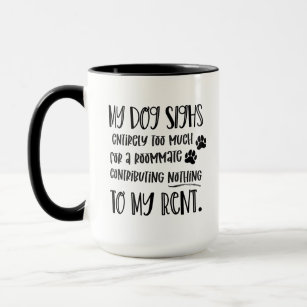 Grumpy Dog Funny Quote with Pet Photo Black  Mug