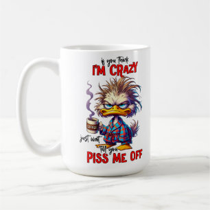 Grumpy Duck Sarcastic Coffee Quote Mug