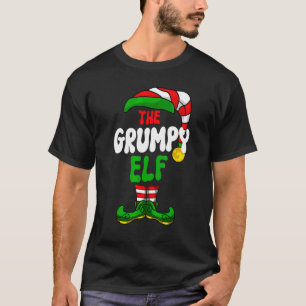 Grumpy Elf Pajama Matching Group Christmas Holiday T-Shirt