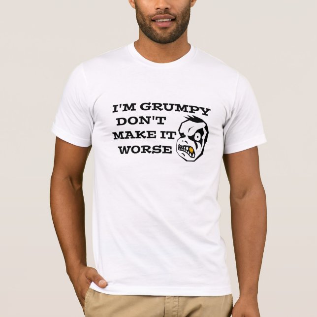 Grumpy Face, Sometimes I pretend to be normal T-Sh T-Shirt (Front)