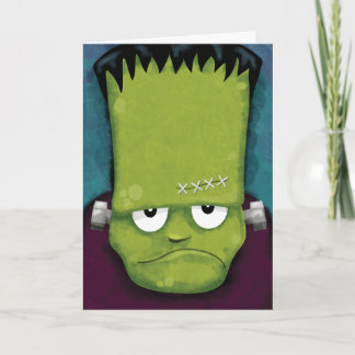 Grumpy Frankenstein | Happy Halloween Card