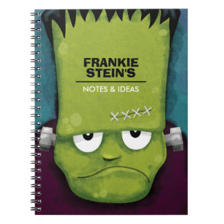 Grumpy Frankenstein's Monster Personalised Spiral Notebook