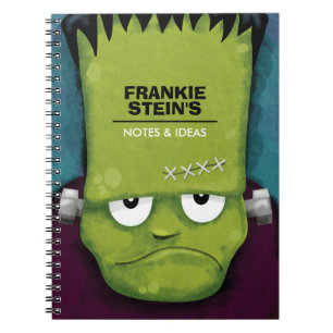 Grumpy Frankenstein's Monster Personalized Spiral Notebook