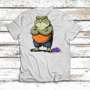 Grumpy Frog Funny Cartoon Frog T-Shirt