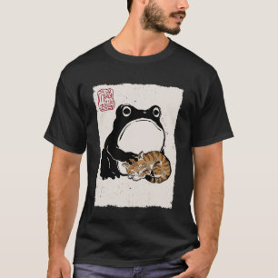 Grumpy Frog Funny Cat Sleeping Cute Cat Mum Anime T-Shirt