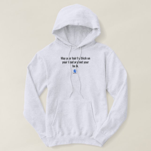 Grumpy Geezer Back Hair  Hoodie (Design Front)
