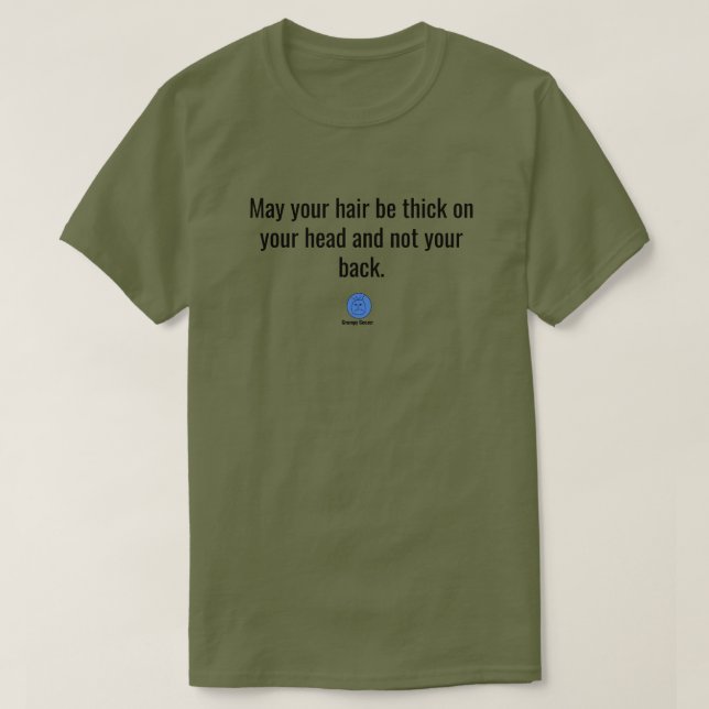 Grumpy Geezer Back Hair  T-Shirt (Design Front)