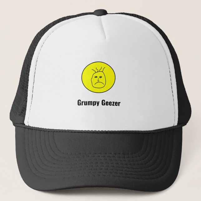 Grumpy Geezer Logo Trucker Hat (Front)