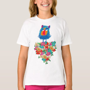 Grumpy Giant on Pastel Blooms T-Shirt