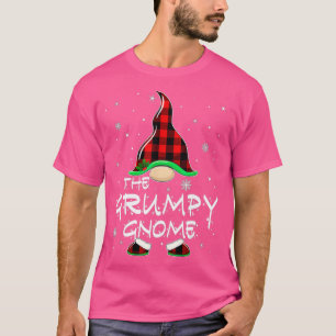 Grumpy Gnome Buffalo Plaid Matching Family Christm T-Shirt