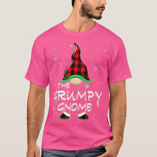Grumpy Gnome Buffalo Plaid Matching Family Christm T-Shirt