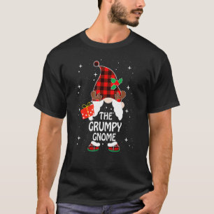 Grumpy Gnome Buffalo Plaid Matching Family Christm T-Shirt