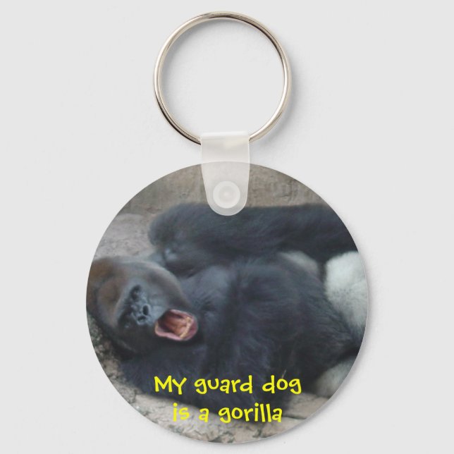 Grumpy Gorilla Key Ring (Front)