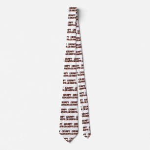 Grumpy Grandpa Tie