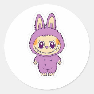 Grumpy Grape BunBite Classic Round Sticker