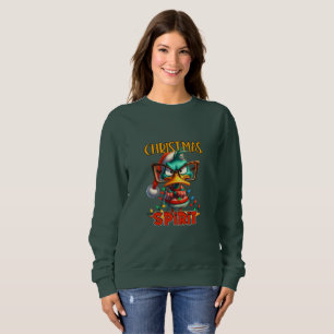 Grumpy Green Duck Christmas Spirit Sweatshirt