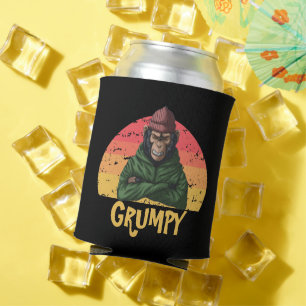 GRUMPY Green Monkey Can Cooler