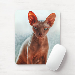 Grumpy Hairless Sphynx Cat Mouse Pad