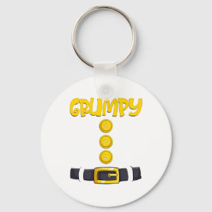 Grumpy Halloween Dwarf Costume Colour Matching  Key Ring