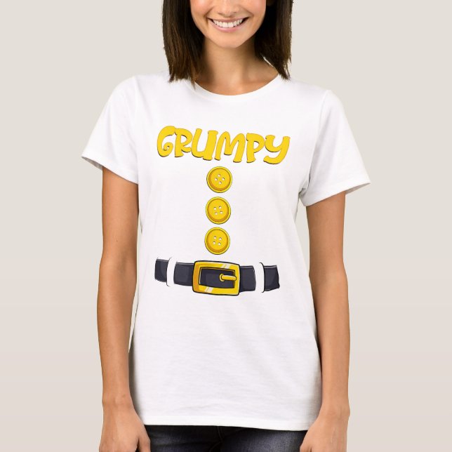 Grumpy Halloween Dwarf Costume Colour Matching  T-Shirt (Front)
