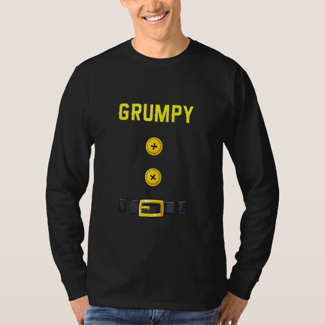 Grumpy Halloween Dwarf Costume Colour Matching T-Shirt (Front)