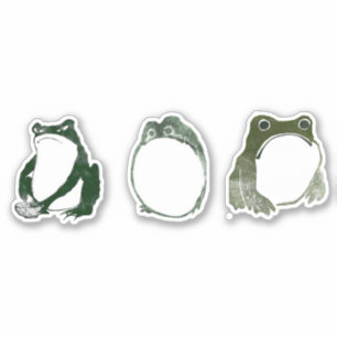 Grumpy Japanese Frog Toad 19th Century