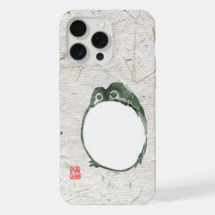 Grumpy Japanese Frog Toad 19th Century iPhone 15 Pro Max Case