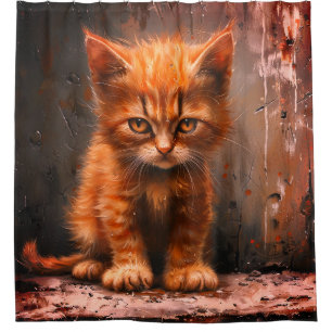 Grumpy Kitten Shower Curtain