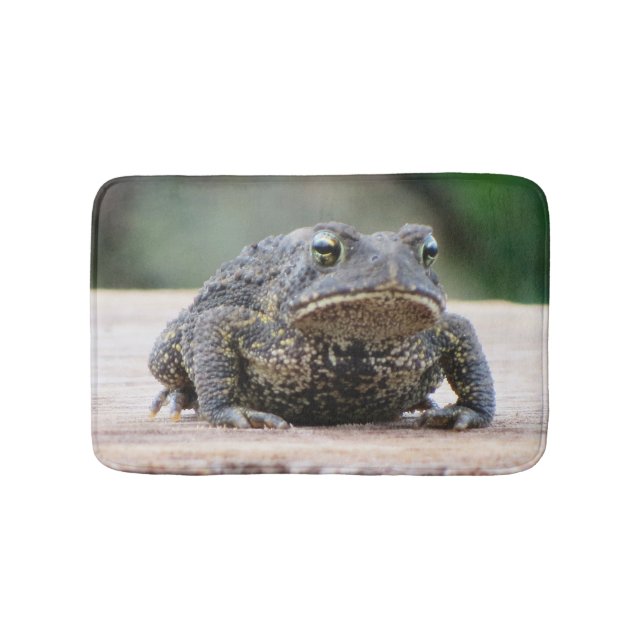 Grumpy Looking Toad Bath Mat (Front)
