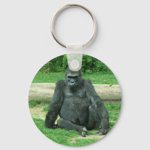 Grumpy Lowland Gorilla Key Ring