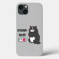 Grumpy mode on funny fat cat   