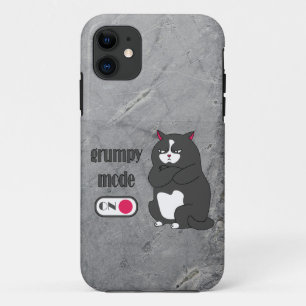 Grumpy mode on funny fat cat  Case-Mate iPhone case